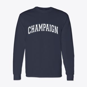 Champaign Illinois Varsity Classic Long Sleeve T-Shirt