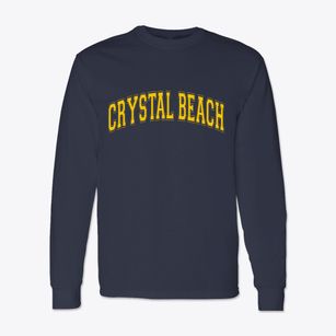 Crystal Beach New York Varsity Classic Long Sleeve T-Shirt