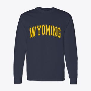 Wyoming New York Varsity Classic Long Sleeve T-Shirt