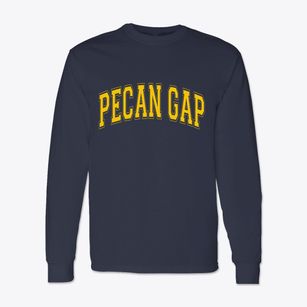 Pecan Gap Texas Varsity Classic Long Sleeve T-Shirt