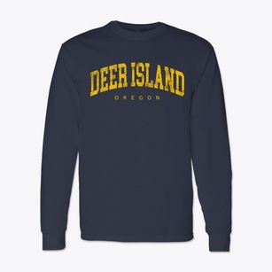 Deer Island Oregon Urban Vibe Classic Long Sleeve T-Shirt
