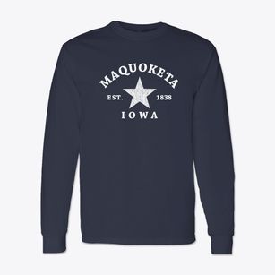 Maquoketa Iowa Star Classic Long Sleeve T-Shirt