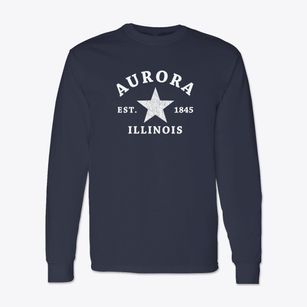Aurora Illinois Star Classic Long Sleeve T-Shirt