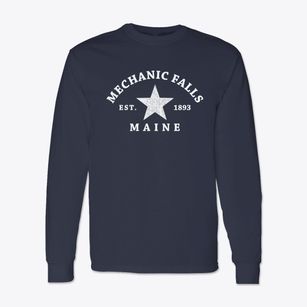 Mechanic Falls Maine Star Classic Long Sleeve T-Shirt