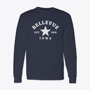 Bellevue Iowa Star Classic Long Sleeve T-Shirt