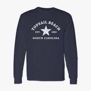 Topsail Beach North Carolina Star Classic Long Sleeve T-Shirt
