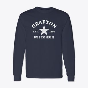 Grafton Wisconsin Star Classic Long Sleeve T-Shirt