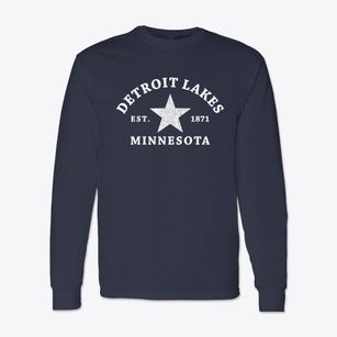 Detroit Lakes Minnesota Star Classic Long Sleeve T-Shirt