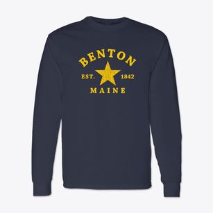 Benton Maine Star Classic Long Sleeve T-Shirt