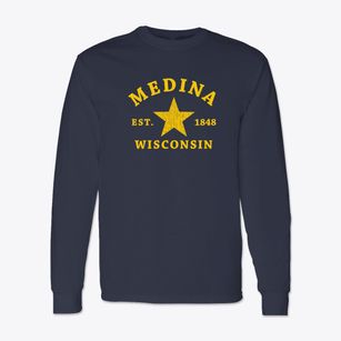 Medina Wisconsin Star Classic Long Sleeve T-Shirt