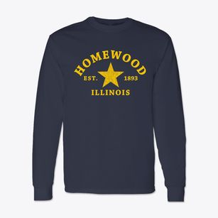 Homewood Illinois Star Classic Long Sleeve T-Shirt