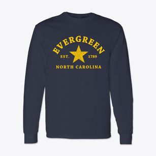 Evergreen North Carolina Star Classic Long Sleeve T-Shirt
