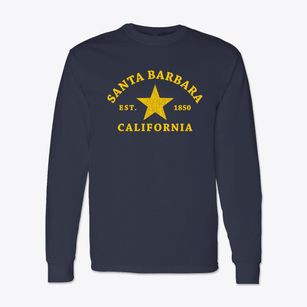 Santa Barbara California Star Classic Long Sleeve T-Shirt