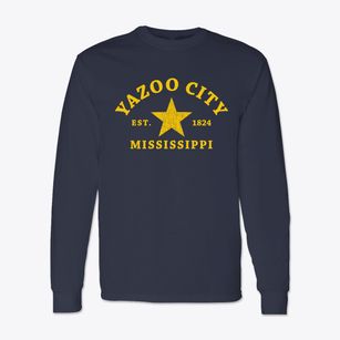 Yazoo City Mississippi Star Classic Long Sleeve T-Shirt