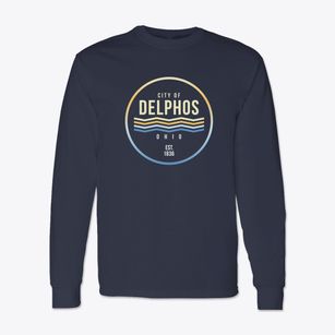 Delphos Ohio Color Fade Classic Long Sleeve T-Shirt
