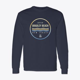 Bradley Beach New Jersey Color Fade Classic Long Sleeve T-Shirt