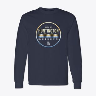 Huntington Massachusetts Color Fade Classic Long Sleeve T-Shirt
