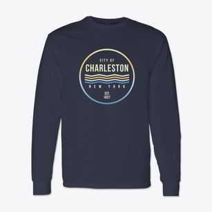 Charleston New York Color Fade Classic Long Sleeve T-Shirt