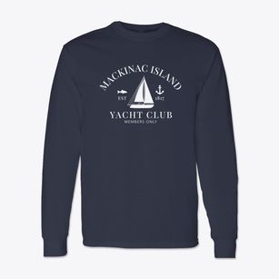 Mackinac Island Michigan Yacht Club Classic Long Sleeve T-Shirt