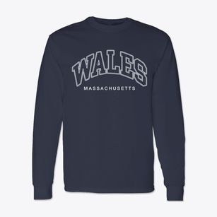 Wales Massachusetts Inline Classic Long Sleeve T-Shirt