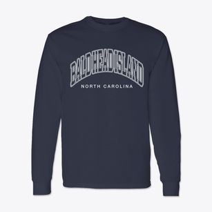 Bald Head Island North Carolina Inline Classic Long Sleeve T-Shirt
