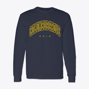 Columbus Grove Ohio Inline Classic Long Sleeve T-Shirt