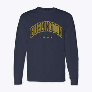 Burlington Iowa Inline Classic Long Sleeve T-Shirt
