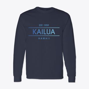 Kailua Hawaii Horizon Classic Long Sleeve T-Shirt
