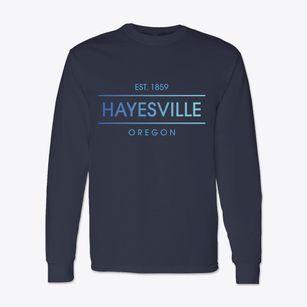 Hayesville Oregon Horizon Classic Long Sleeve T-Shirt