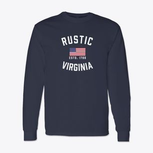 Rustic Virginia Patriot Classic Long Sleeve T-Shirt
