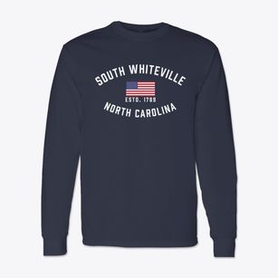 South Whiteville North Carolina Patriot Classic Long Sleeve T-Shirt