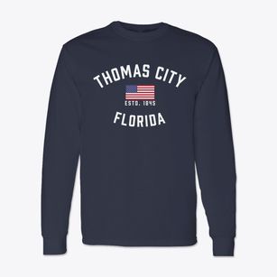 Thomas City Florida Patriot Classic Long Sleeve T-Shirt