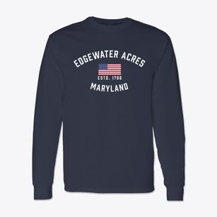 Edgewater Acres Maryland Patriot Classic Long Sleeve T-Shirt