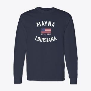 Mayna Louisiana Patriot Classic Long Sleeve T-Shirt