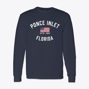 Ponce Inlet Florida Patriot Classic Long Sleeve T-Shirt