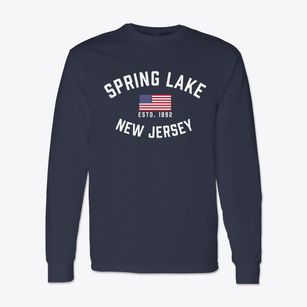Spring Lake New Jersey Patriot Classic Long Sleeve T-Shirt