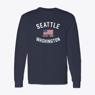Seattle Washington Patriot Classic Long Sleeve T-Shirt