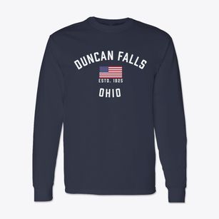 Duncan Falls Ohio Patriot Classic Long Sleeve T-Shirt
