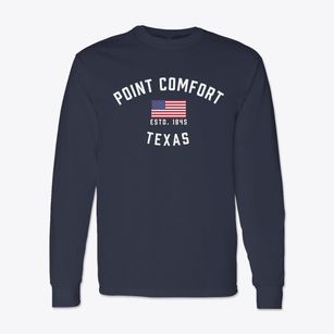 Point Comfort Texas Patriot Classic Long Sleeve T-Shirt