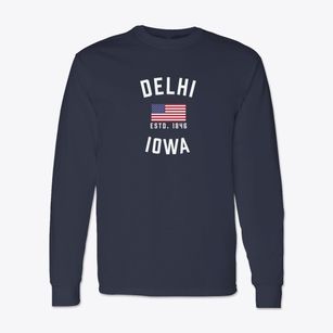 Delhi Iowa Patriot Classic Long Sleeve T-Shirt