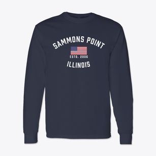 Sammons Point Illinois Patriot Classic Long Sleeve T-Shirt