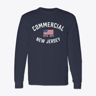Commercial New Jersey Patriot Classic Long Sleeve T-Shirt