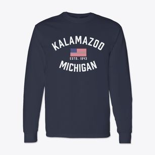 Kalamazoo Michigan Patriot Classic Long Sleeve T-Shirt
