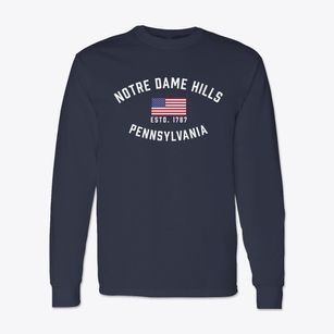 Notre Dame Hills Pennsylvania Patriot Classic Long Sleeve T-Shirt