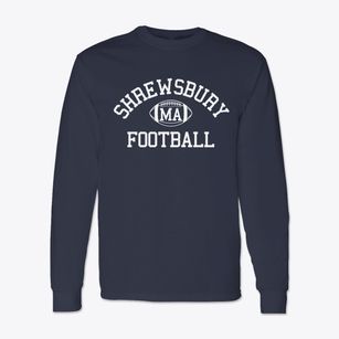 Shrewsbury Massachusetts Football Classic Long Sleeve T-Shirt