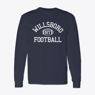 Willsboro New York Football Classic Long Sleeve T-Shirt