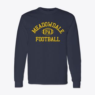 Meadowdale Pennsylvania Football Classic Long Sleeve T-Shirt
