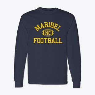 Maribel North Carolina Football Classic Long Sleeve T-Shirt