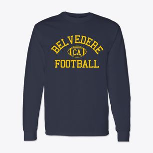 Belvedere California Football Classic Long Sleeve T-Shirt