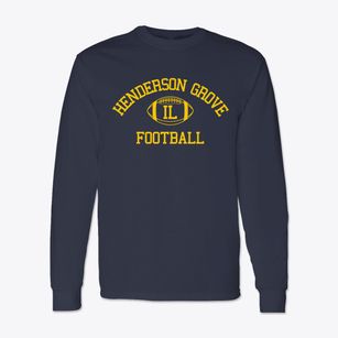 Henderson Grove Illinois Football Classic Long Sleeve T-Shirt